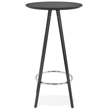 Hoge design tafel / Statafel 'GALA' in zwart hout