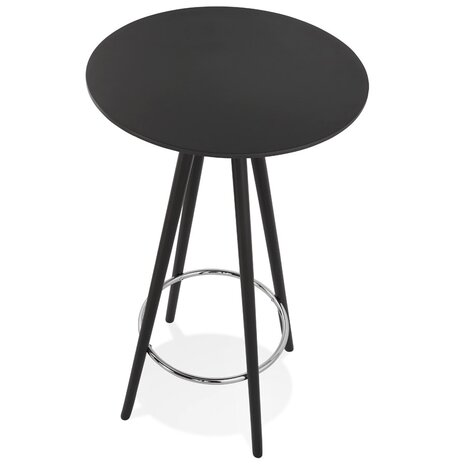 Hoge design tafel / Statafel 'GALA' in zwart hout