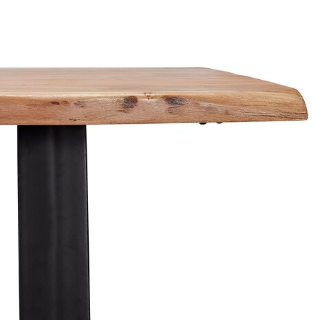 Salontafel 'RAFA' van massief hout en metaal
