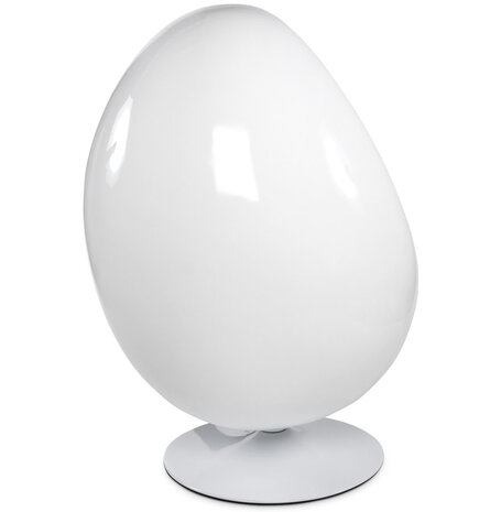 Wit en rode eivormige zetel 'COCOON' eistoel