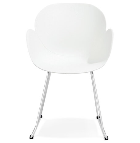 Designstoel ‘NEGO' in witte kunststof