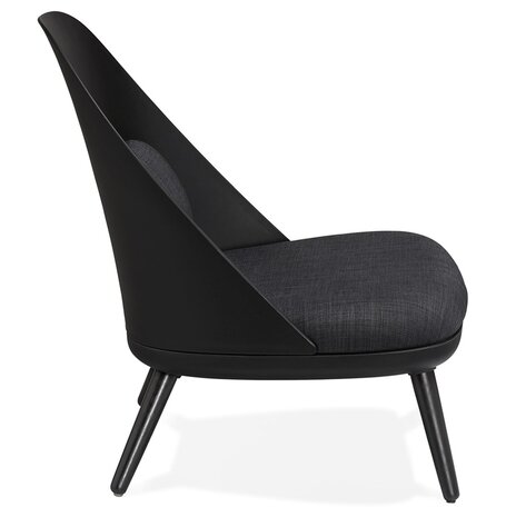 Design loungezetel 'TICOS' zwart