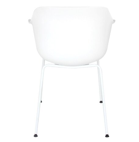 Witte binnen / buiten Stoel 'BACHO' met armleuningen