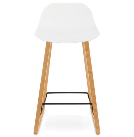 Witte, halfhoge kruk ‘MAKI MINI' in Scandinavische stijl
