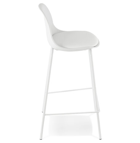Industriële witte, halfhoge kruk 'COOKIE MINI'