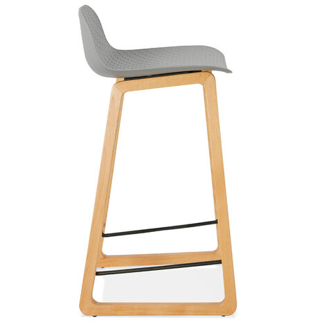 Halfhoge kruk 'MAKI MINI' grijs Scandinavische stijl