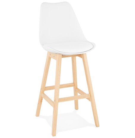 Barkruk ‘CAMILA' wit Scandinavische stijl