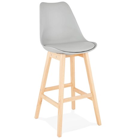 Barkruk ‘CAMILA' grijs Scandinavische stijl