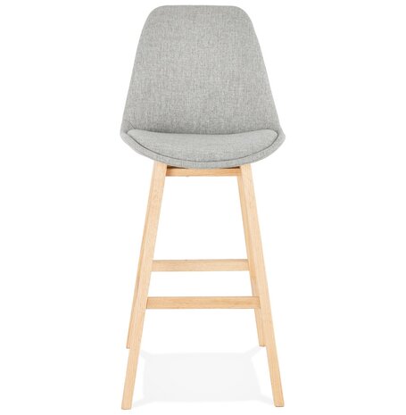 Scandinavische barkruk ‘TERESA' van grijze stof