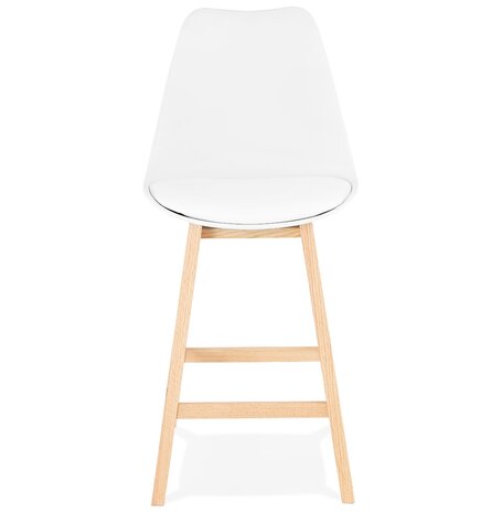 Halfhoge kruk ‘CAMILA MINI' wit Scandinavische stijl