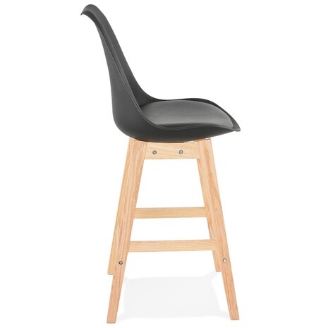 Halfhoge kruk ‘CAMILA MINI' zwart Scandinavische stijl