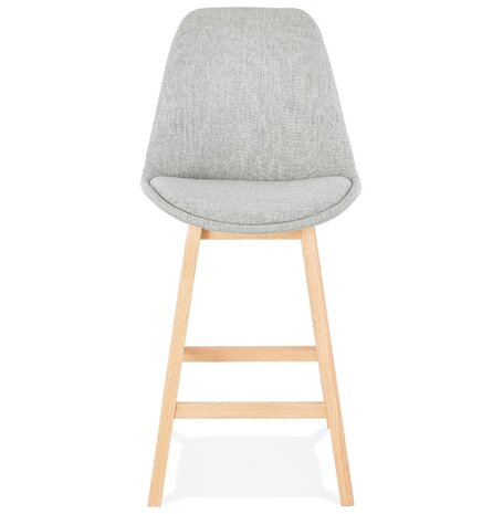 Halfhoge kruk ‘TERESA MINI' Scandinavische stijl van grijze stof