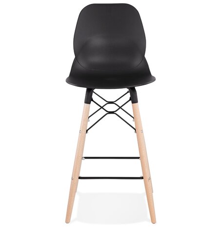 Halfhoge kruk 'COSMIK MINI' zwart Scandinavische stijl
