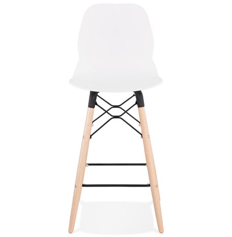 Halfhoge kruk 'COSMIK MINI' wit Scandinavische stijl
