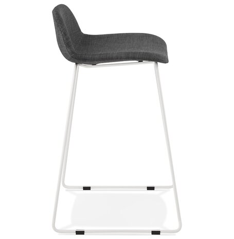 Halfhoge kruk 'MOSKOW MINI' met wit metalen onderstel