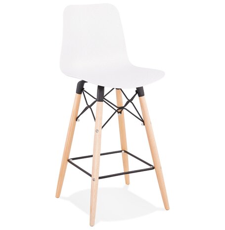 Halfhoge kruk 'MOZAIK MINI' wit Scandinavische stijl