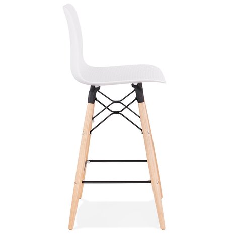 Halfhoge kruk 'MOZAIK MINI' wit Scandinavische stijl