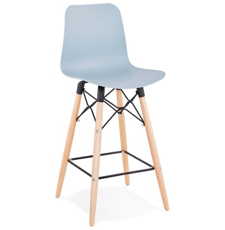 Halfhoge kruk 'MOZAIK MINI' blauw Scandinavische stijl