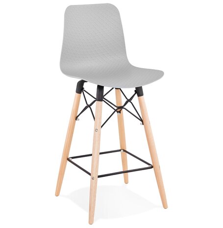 Halfhoge kruk 'MOZAIK MINI' grijs Scandinavische stijl