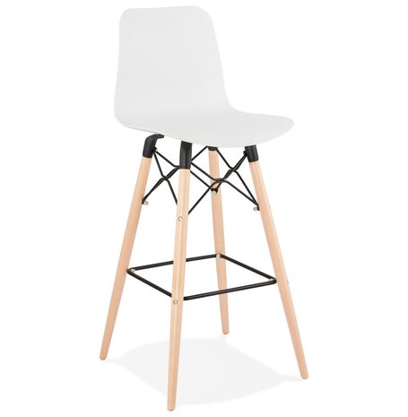 Design barkruk 'MOZAIK' wit Scandinavische stijl