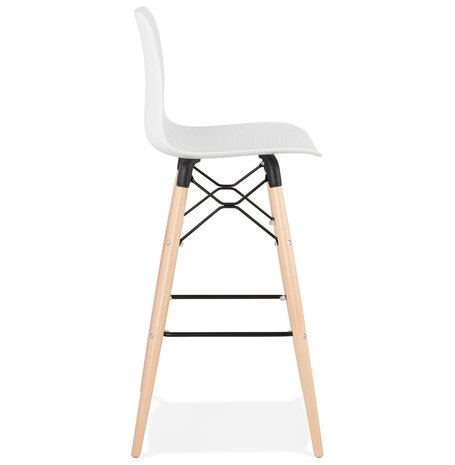 Design barkruk 'MOZAIK' wit Scandinavische stijl