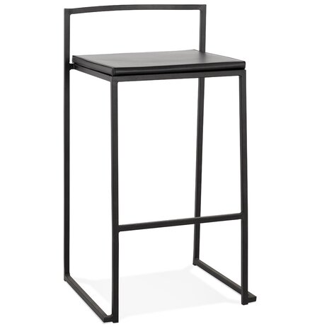 Middelhoge snackkruk 'CASA MINI' zwart met stapelbaar industrieel design