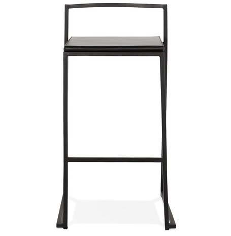 Middelhoge snackkruk 'CASA MINI' zwart met stapelbaar industrieel design