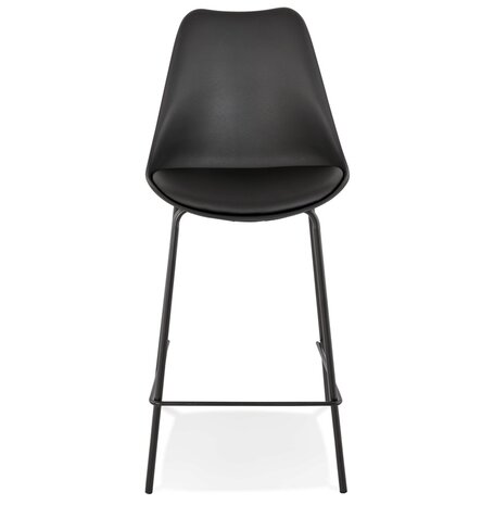 Halfhoge zwarte barkruk 'LEMON MINI'