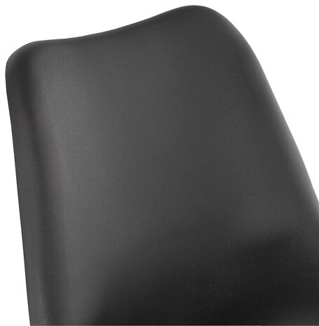 Zwarte design barkruk 'LEMON'