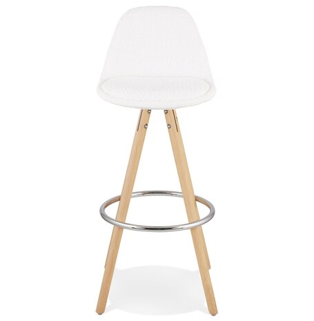 Scandinavische barkruk 'FLORENCE' van witte badstof