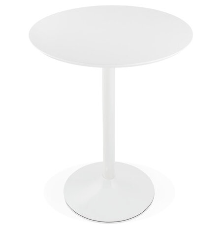 Staantafel / hoge tafel 'MADISON' wit - Ø 90 cm