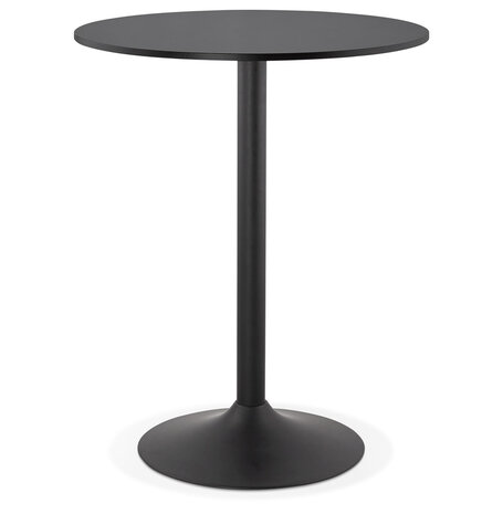 Staantafel / hoge tafel 'BRASILIA' zwart - Ø 90 cm