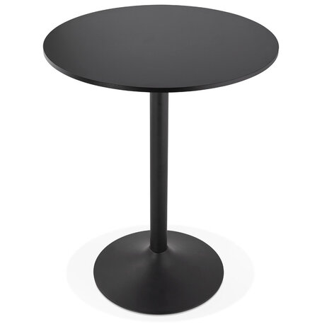 Staantafel / hoge tafel 'BRASILIA' zwart - Ø 90 cm
