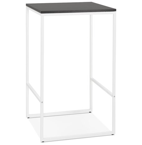 Hoge, industriële 'ORTOS' tafel met zwart blad en witte structuur