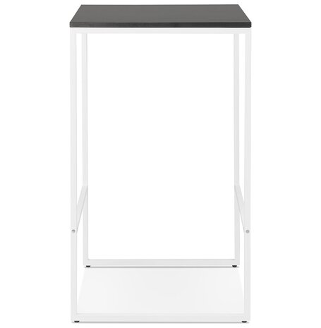 Hoge, industriële 'ORTOS' tafel met zwart blad en witte structuur
