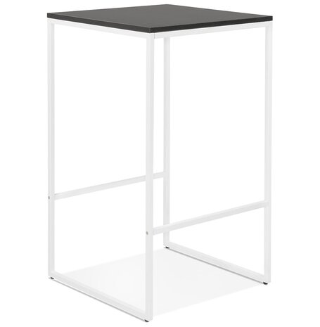 Hoge, industriële 'ORTOS' tafel met zwart blad en witte structuur