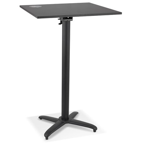 Zwarte vierkante vouwtafel 'PENUMBRA' - 68x68 cm