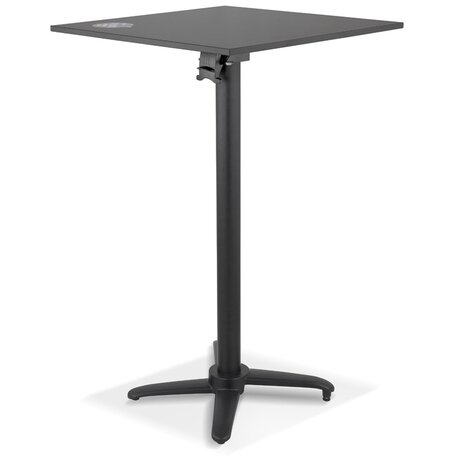 Zwarte vierkante vouwtafel 'PENUMBRA' - 68x68 cm