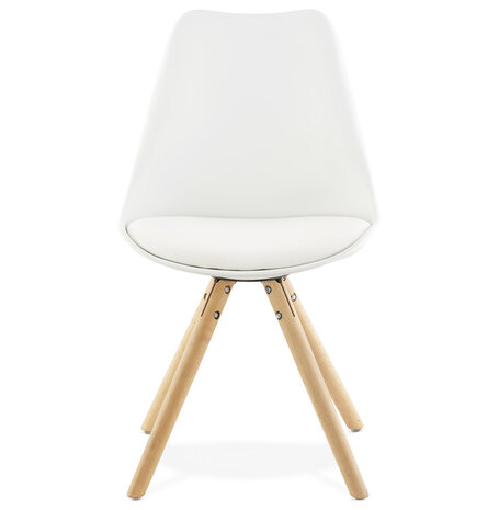 Witte, Scandinavische stoel 'GOUJA'