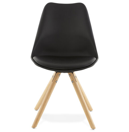 Zwarte, Scandinavische stoel 'GOUJA'