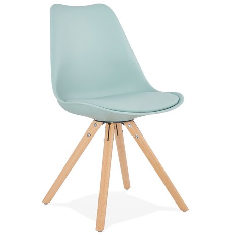 Blauwe, Scandinavische stoel 'GOUJA'