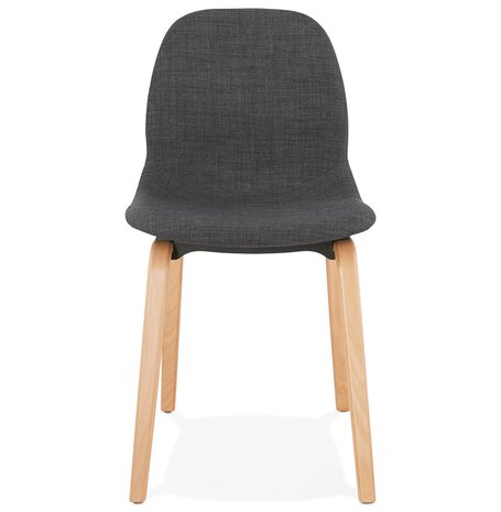 Eetkamerstoel 'CELTIK' van grijze stof Scandinavische stijl