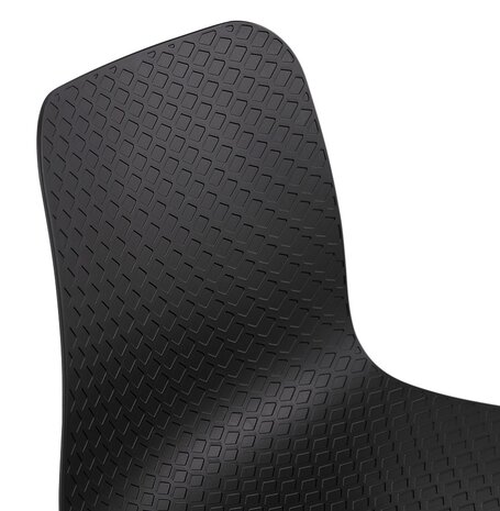 Zwarte design bureaustoel 'EVORA' op wieltjes
