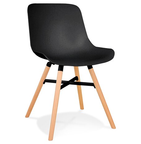 Zwarte design stoel 'GLADYS'