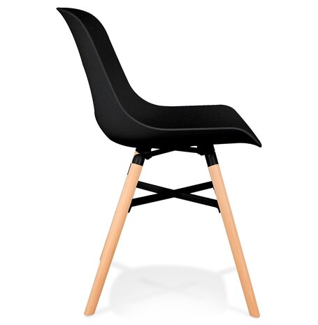 Zwarte design stoel 'GLADYS'