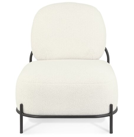 Lounge stoel 'ORSO LOUNGE' in beige boucléstof