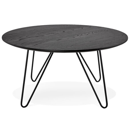 Zwarte design tafel 'PLUTO' in industriële stijl