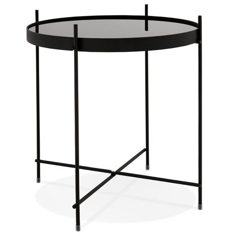 Zwarte opklapbare bijzettafel 'KOLOS'