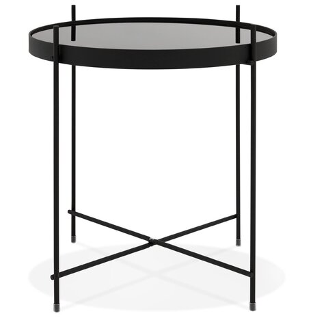 Zwarte opklapbare bijzettafel 'KOLOS'