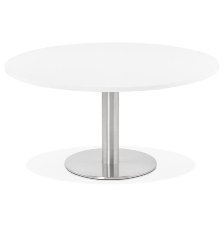 Lage loungetafel HOUSTON wit - Ø 90 cm